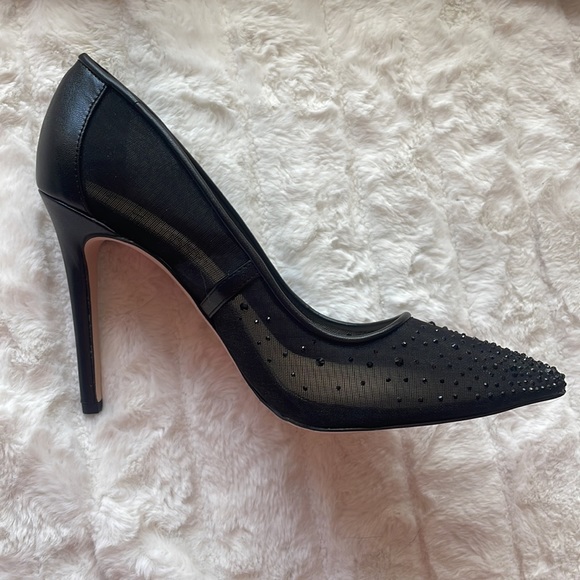 Jessica Simpson Black Sheer Crystal Heel - Picture 5 of 8